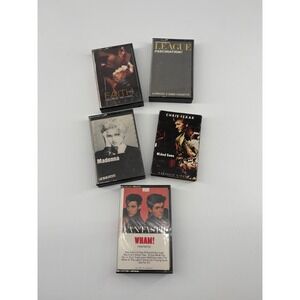 Vintage Cassette Tape Lot George Michael Madonna Wham Human League Chris Isaak